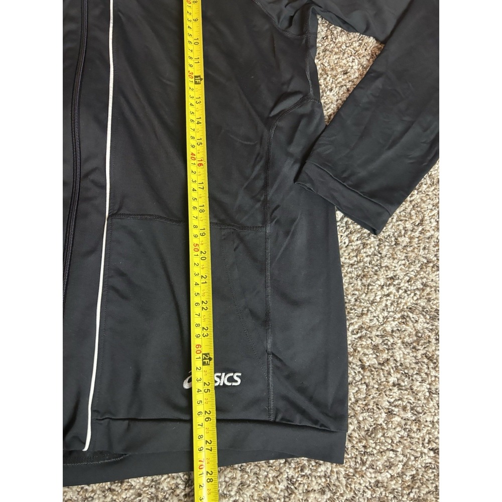 Asics Full Zip Women's Black Long Sleeve Running Hooded Jacket Size 2XL - Picture 4 of 6
